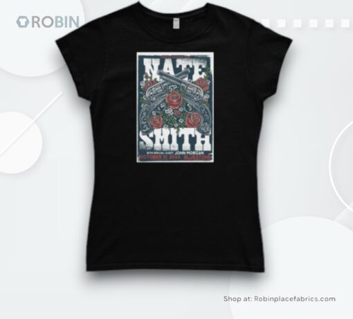 Official Nate Smith Through The Smoke Tour 2024 Columbus, Oh Poster Shirt