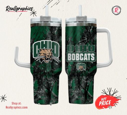 Ohio Bobcats Realtree Hunting 40oz Tumbler