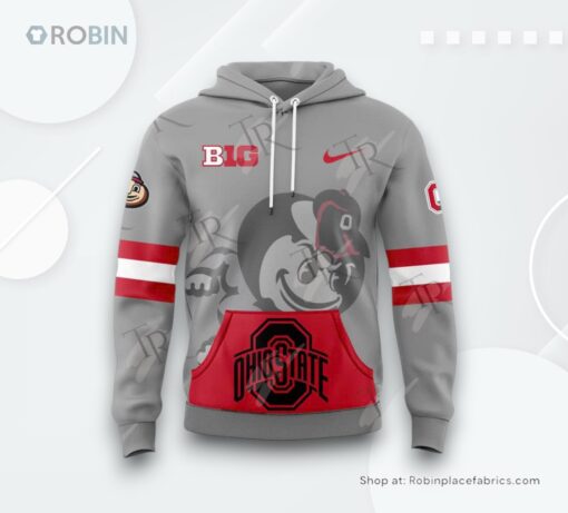 Ohio State Buckeyes Gray Game AOP Clothing (Hoodie, Sweatshirt, T Shirt)