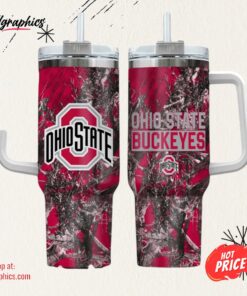 Ohio State Buckeyes Realtree Hunting 40oz Tumbler