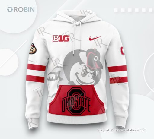 Ohio State Buckeyes White Game AOP Clothing (Hoodie, Sweatshirt, T Shirt)