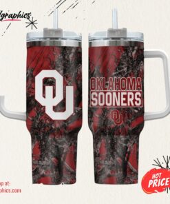 Oklahoma Sooners Realtree Hunting 40oz Tumbler