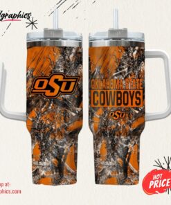 Oklahoma State Cowboys Realtree Hunting 40oz Tumbler