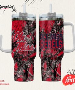 Ole Miss Rebels Realtree Hunting 40oz Tumbler