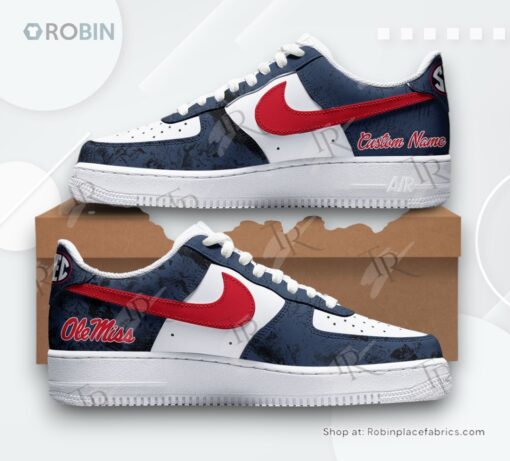 Ole Miss Rebels x Real Tree Wav3 Air Force 1 Sneakers