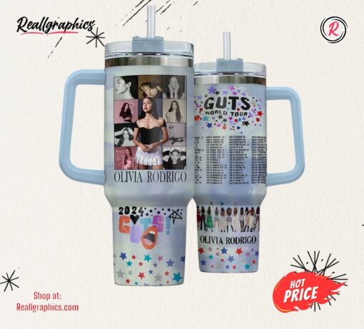 Olivia Rodrigo Music Custom Stanley Cup 40 OZ Tumbler With Handle