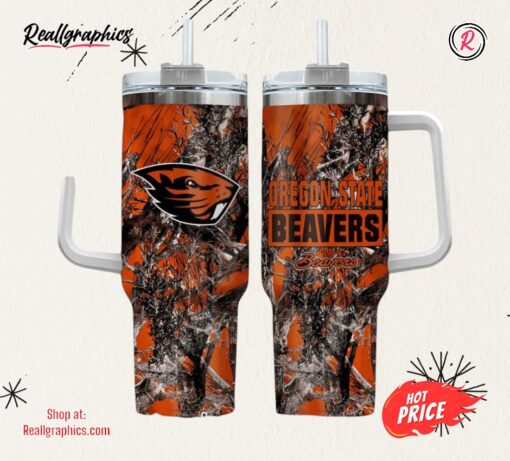 Oregon State Beavers Realtree Hunting 40oz Tumbler