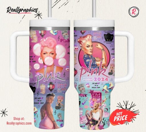 P!nk Summer Carnival 2024 Stanley Tumbler Cup