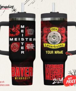 Personalized Bayer Leverkusen 40oz Stanley Tumbler