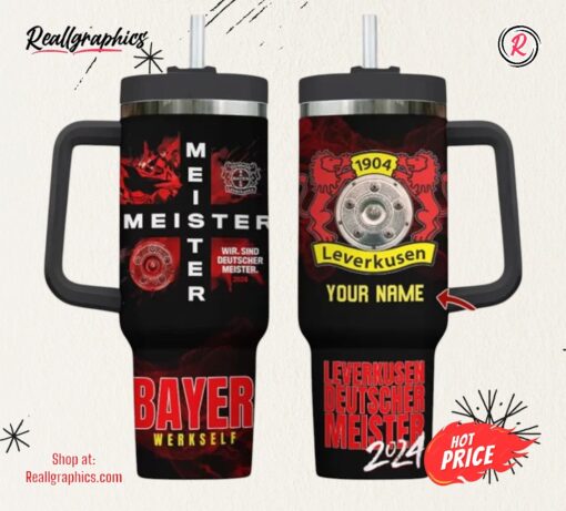 Personalized Bayer Leverkusen 40oz Stanley Tumbler