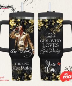 Personalized Elvis Presley 40oz Stanley Tumbler