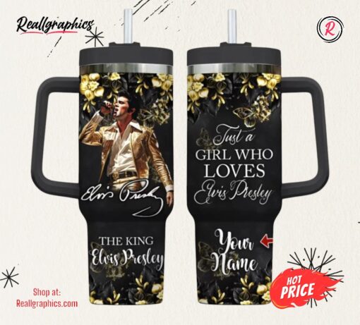 Personalized Elvis Presley 40oz Stanley Tumbler