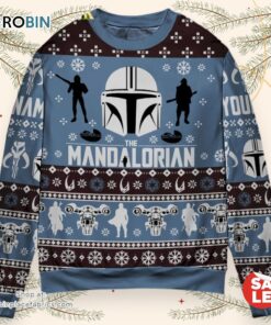 Personalized Star Wars The Mandalorian Xmas Ugly Christmas Sweater