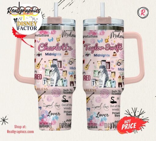 Personalized Taylor Swift 40oz Stanley Tumbler, Midnights Taylor Swift