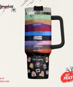 Personalized Taylor Swift 40oz Stanley Tumbler, The Eras Tours