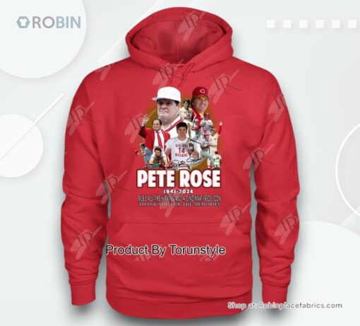 Pete Rose 1941 2024 MLB’s All Time Hit King And A Cincinnati Reds Icon Thank You For The Memories T Shirt