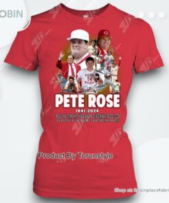 Pete Rose 1941 2024 MLB’s All Time Hit King And A Cincinnati Reds Icon Thank You For The Memories T Shirt