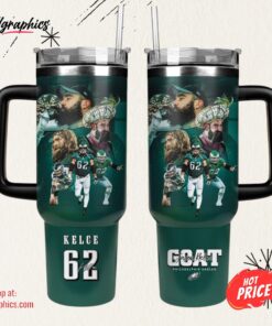 Philadelphia Eagles Goat Jason Kelce Stanley 62 Tumbler 40oz
