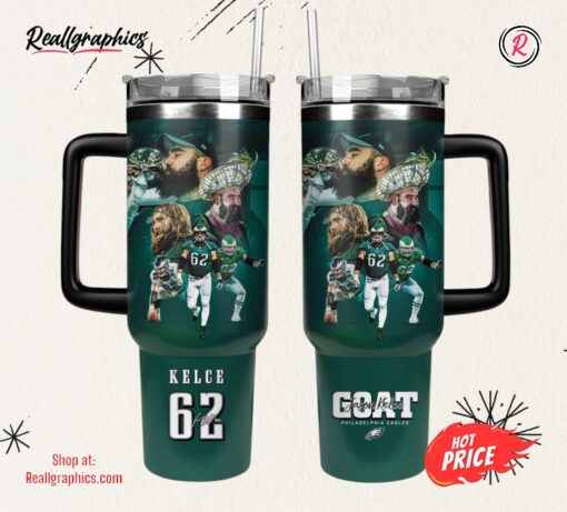 Philadelphia Eagles Goat Jason Kelce Stanley 62 Tumbler 40oz