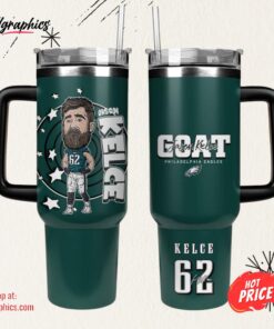 Philadelphia Eagles Goat Jason Kelce Stanley Sport Tumbler 40oz