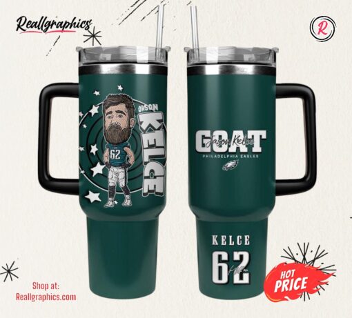 Philadelphia Eagles Goat Jason Kelce Stanley Sport Tumbler 40oz