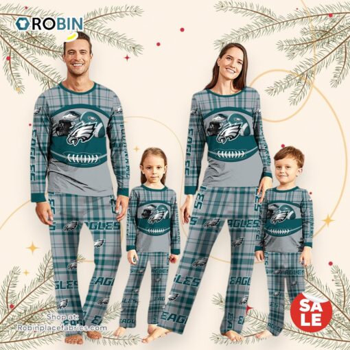 Philadelphia Eagles NFL Custom Your Name Football Team Pajamas