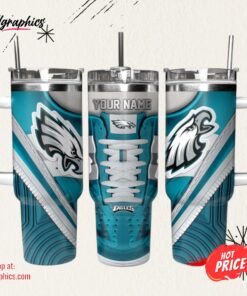 Philadelphia Eagles Sneaker NFL Personalized Stanley Tumbler 40Oz