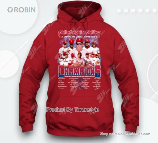 Philadelphia Phillies 2024 NL East Division Champions T Shirt