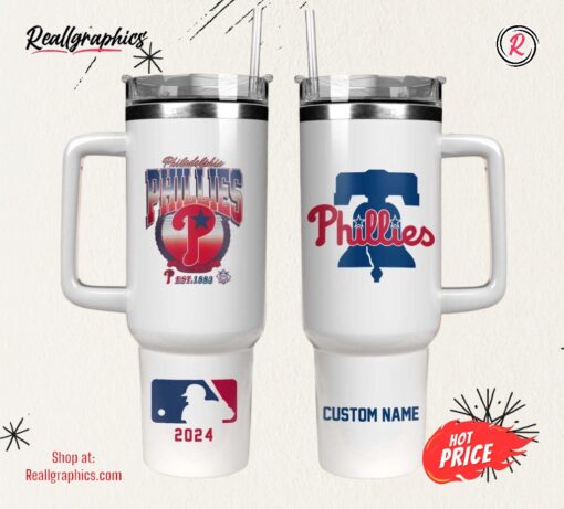 Philadelphia Phillies Est 1883 Philadelphia Phillies Baseball 2024 Tumbler 40 OZ