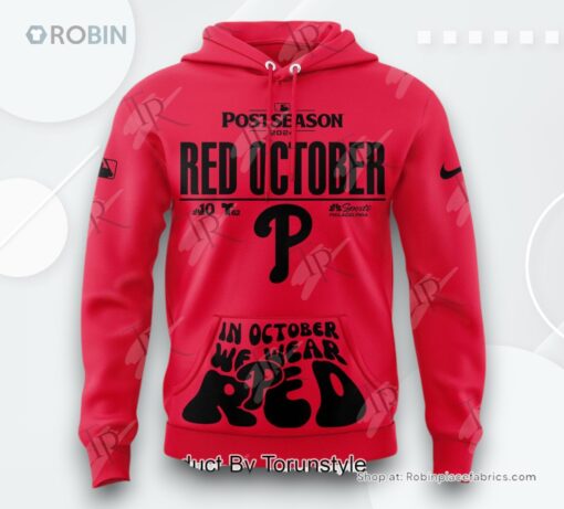 Philadelphia Phillies In October We Wear Red AOP Clothing (Hoodie, Sweatshirt, T Shirt)