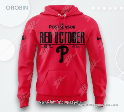 Philadelphia Phillies Rally for Red October 2024 AOP Clothing (Hoodie, Sweatshirt, T Shirt)