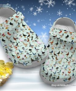 Pigeon Printed 3D Printed Crocs Clogs Shoes