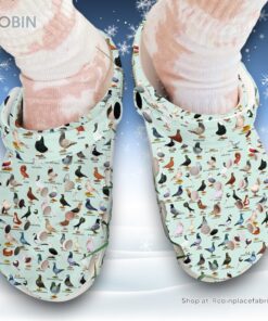 Pigeon Printed 3D Printed Crocs Clogs Shoes