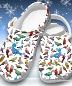 Pigeons Of The World 3D Printed Crocs Clogs Shoes