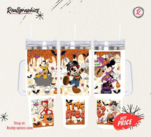 Pirate Night Disney Cruise Cup 40oz Disney World Stanley Cups Dupe With Handle Mickey Mouse And Friends Halloween