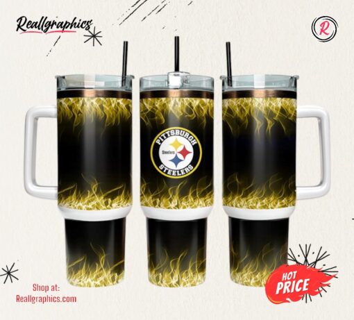 Pittsburgh Steelers 40oz Tumbler NFL Tumbler Wrap