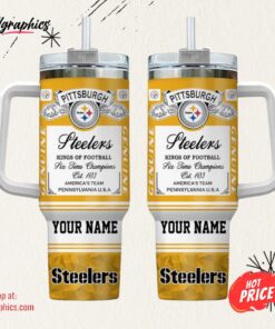 Pittsburgh Steelers NFL Kings Of Football Personalized Stanley Tumbler 40oz