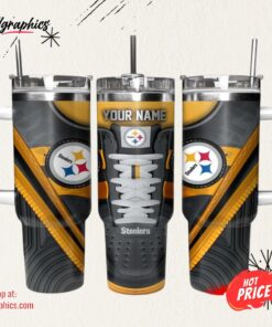 Pittsburgh Steelers Sneaker NFL Personalized Stanley Tumbler 40Oz