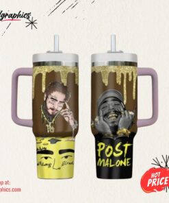Post Malone Always Tired Stanley Tumbler 40 OZ