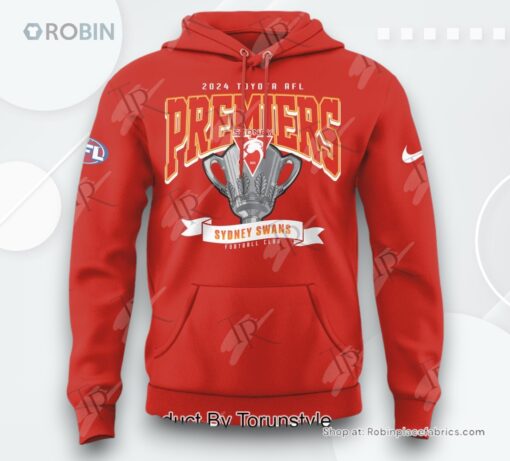 Premiers 2024 Toyota AFL Sydney Swans AOP Clothing (Hoodie, Sweatshirt, T Shirt)