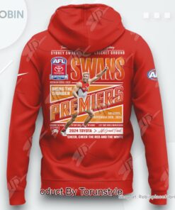 Premiers 2024 Toyota AFL Sydney Swans AOP Clothing (Hoodie, Sweatshirt, T Shirt)