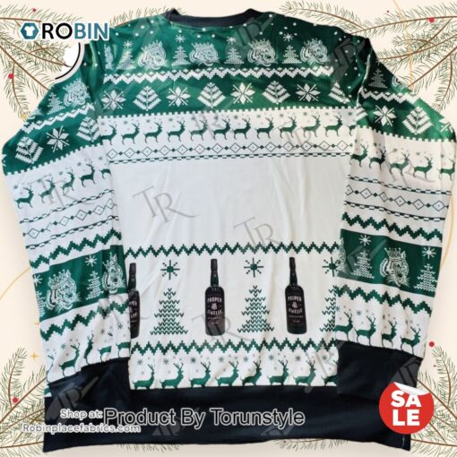 Proper Twelve Whiskey Christmas Sweater   Festive Holiday Design
