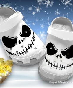 Pumpkin King Jack Skellington Face 3D Printed Crocs Clogs Shoes