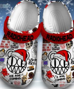 Radio Head Ice Age Coming Merry Christmas Classic Crocs