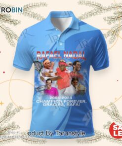 Rafael Nadal 2001 2024 Champion Forever Gracias, Rafa Polo Shirt Rafael Nadal 2001 2024 Champion Forever Gracias, Rafa Polo Shirt
