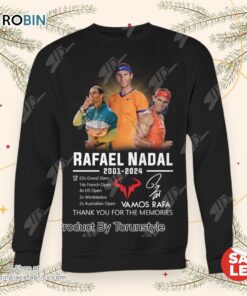 Rafael Nadal 2001 2024 Thank You For The Memories T Shirt Rafael Nadal 2001 2024 Thank You For The Memories T Shirt