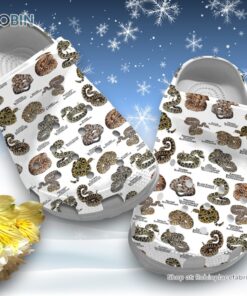 Rattlesnakes of the North America 3D Printed Crocs Clogs Shoes