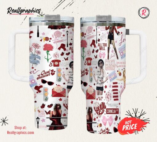 Red Album Taylor Swift Stanley 40oz Tumbler Travel Cup With Handle
