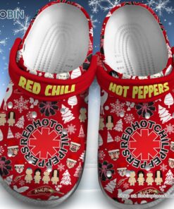 Red Chili Hot Pappers Merry Christmas Unisex Classic Crocs