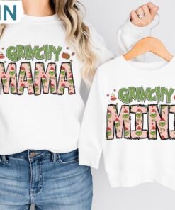 Retro Grichy Mama Mini Christmas, Long Sleeve Cotton, Hoodie, T-shirt Retro Grichy Mama Mini Christmas, Long Sleeve Cotton, Hoodie, T-shirt